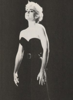 Madonna teen magazine pinup clipping black dress full body 80’s vintage pix