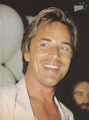 Don Johnson Michael J. Fox teen magazine pinup clipping headshot picture pix