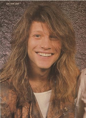 Jon Bon Jovi teen magazine pinup clipping headshot rock band pix Teen Beat