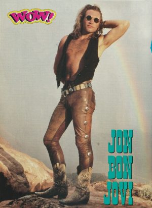 Jon Bon Jovi teen magazine pinup clipping rainbow Wow teen idols music pix