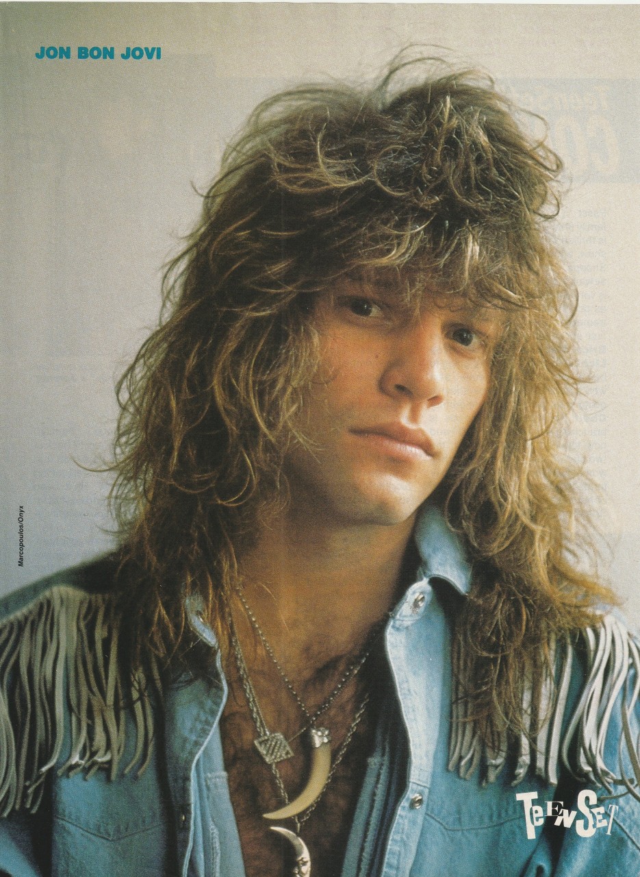 Jon Bon Jovi teen magazine pinup clipping Teen Set rocker Retro pix music