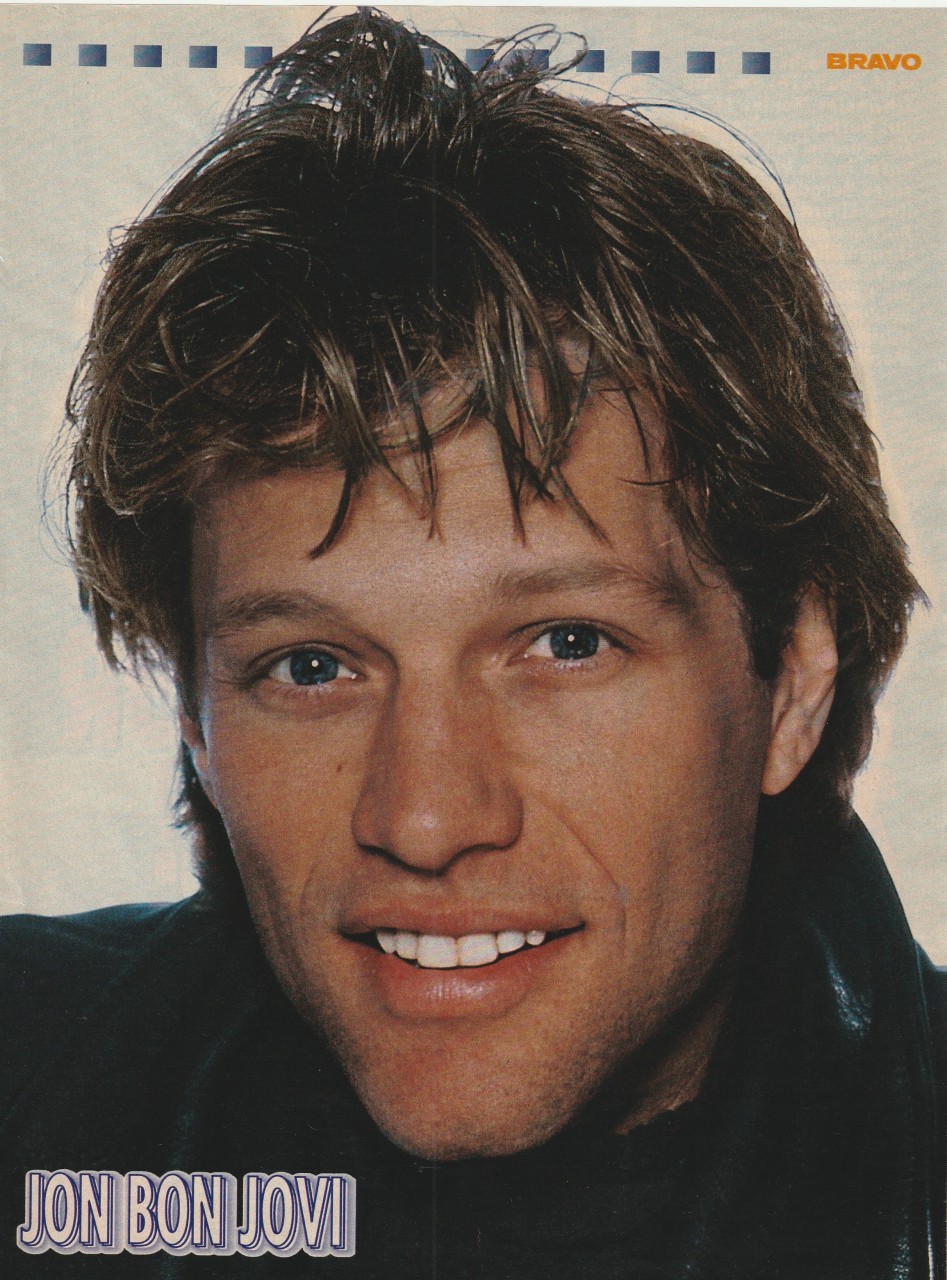 Jon Bon Jovi teen magazine pinup clipping headshot Bravo vintage picture pix