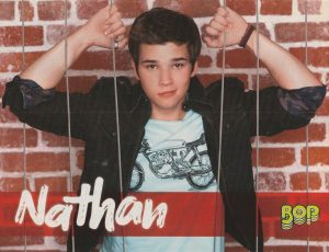 Nathan Kress Demi Lovato teen magazine pinup clipping child star J-14 pop star