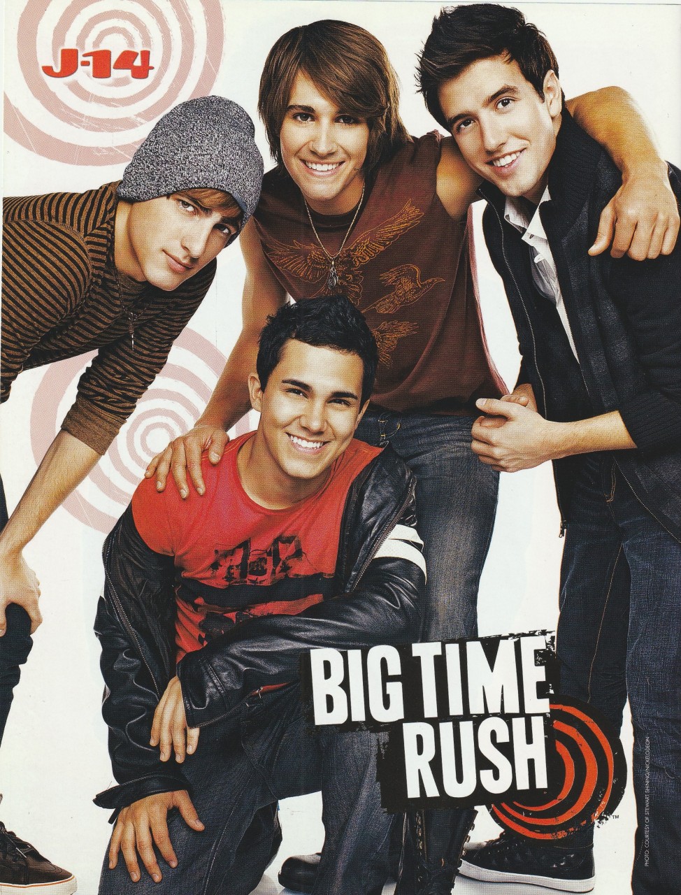 Big Time Rush Taylor Lautner teen magazine pinup clipping J-14 tv show boys