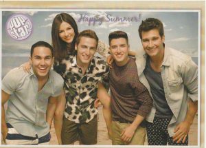 Big Time Rush teen magazine pinup clipping Happy Summer Pop Star Pix boy band