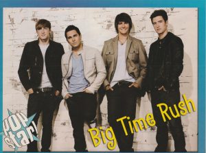 Big Time Rush teen magazine pinup clipping black jeans Pop Star Pix Vintage