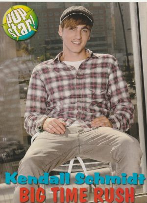 Big Time Rush Kendall Schmidt teen magazine pinup clipping legs open Pop Star