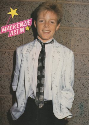Mackenzie Astin Jonathan Ward teen magazine pinup clipping white suit Superteen