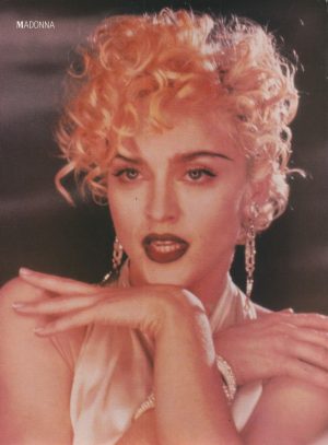 Madonna teen magazine pinup clipping headshot material girl Teen Beat pix