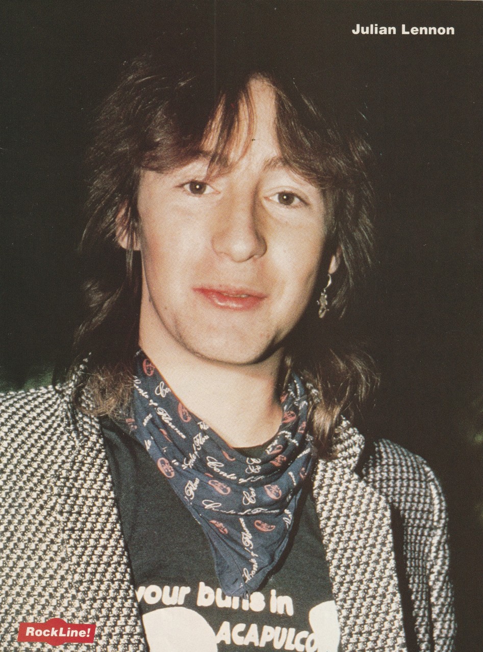 Madonna Julian Lennon teen magazine pinup clipping lips rockline vintage pix - Image 2