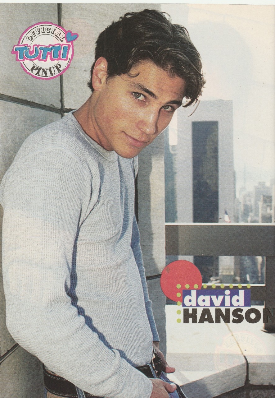 David Hanson Scott Wolf teen magazine pinup clipping Turti Frutti modeling pix