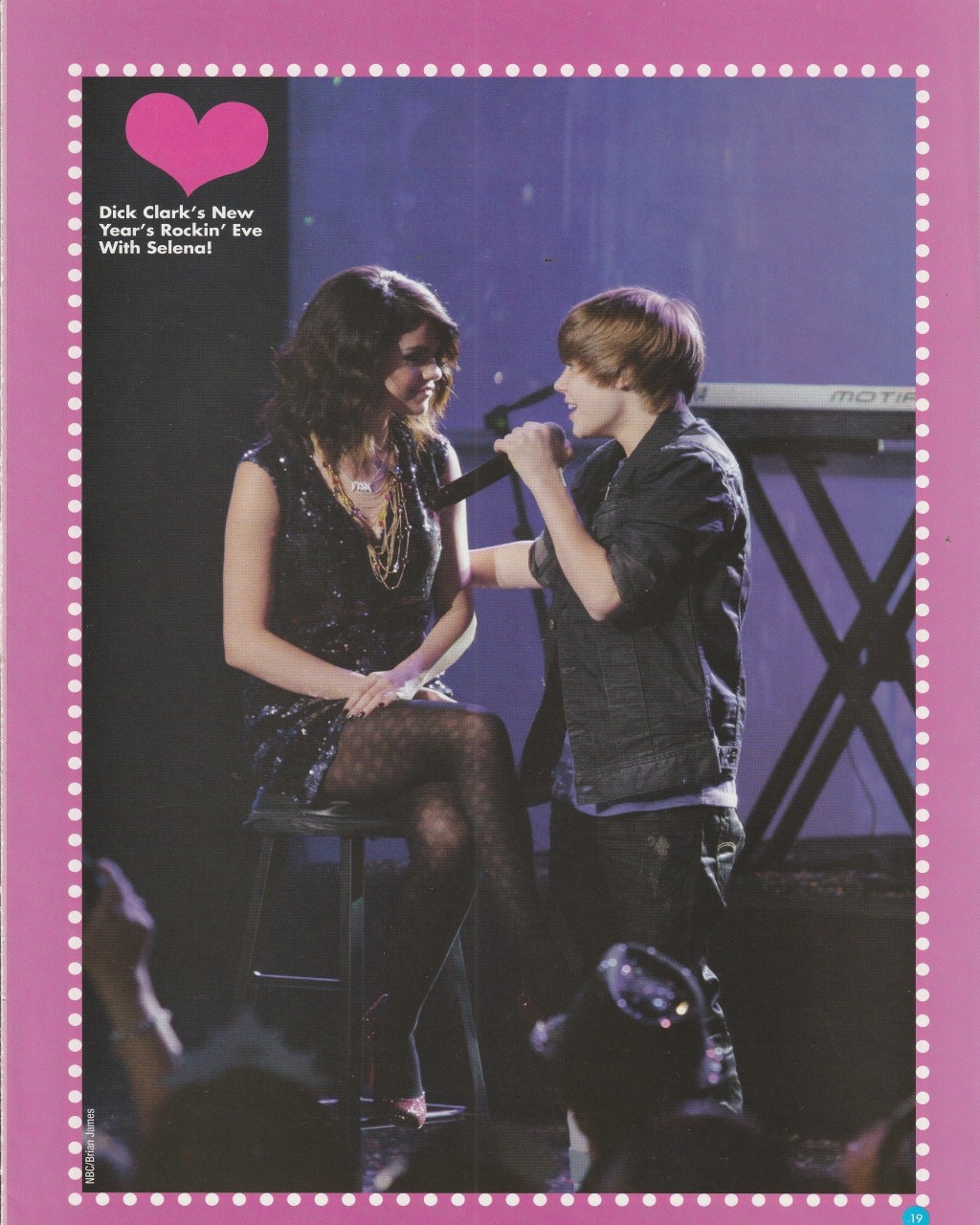 Usher Justin Bieber Selena Gomez teen magazine pinup clipping pre teen icon pix