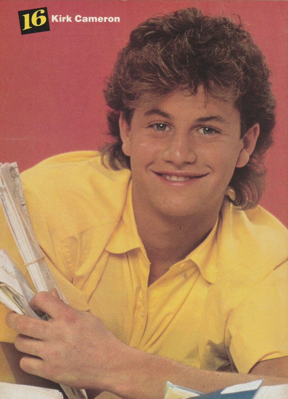 Tiffany Kirk Cameron teen magazine pinup clipping flower 80's pop star teen idol - Image 2