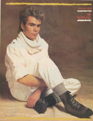 Nik Kershaw teen magazine pinup clipping Smash Hits Wouldn't it be good pix