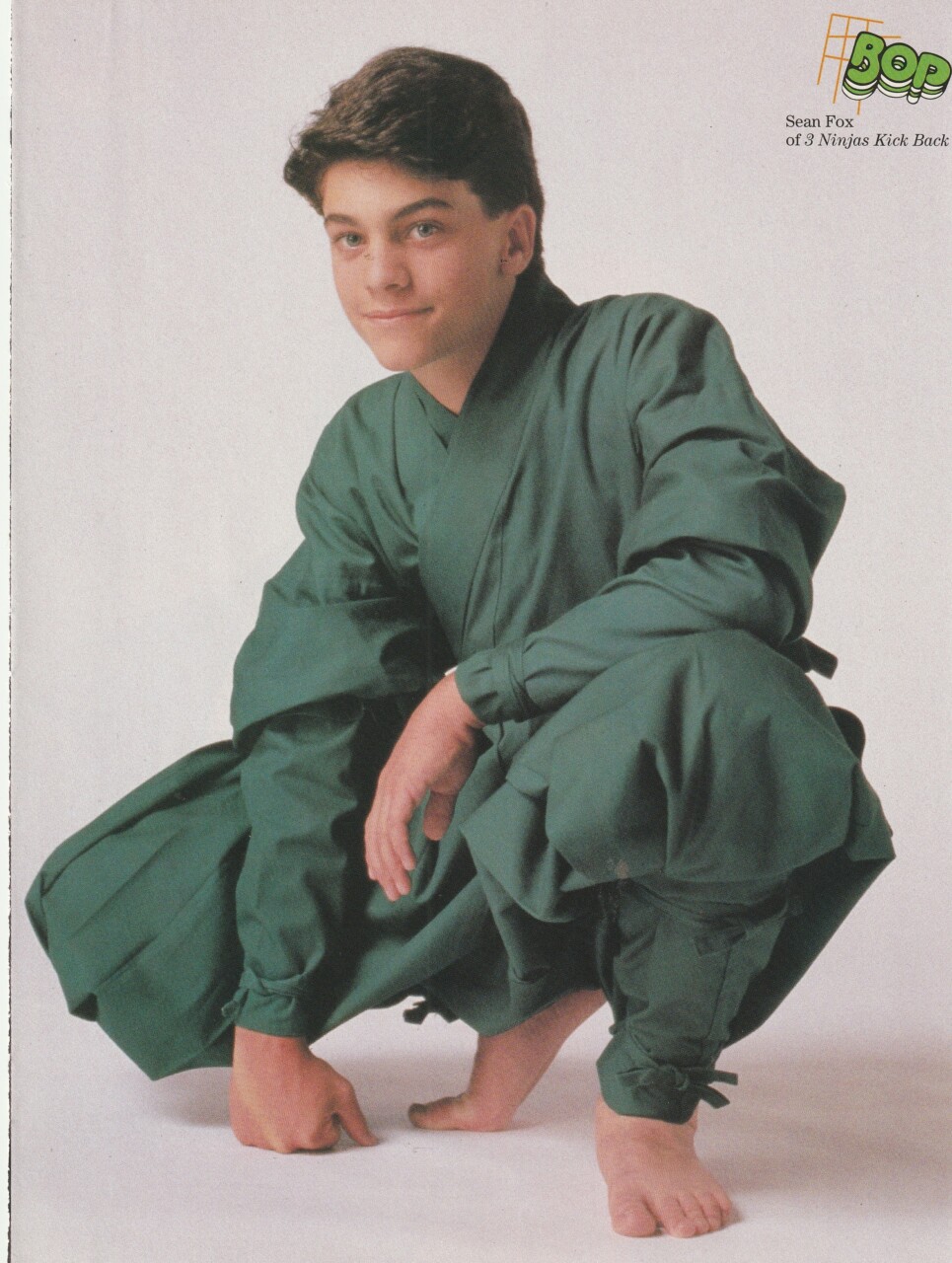 Jason Marsden Sean Fox teen magazine pinup 3 Ninjas Barefoot Bop Pix Rare