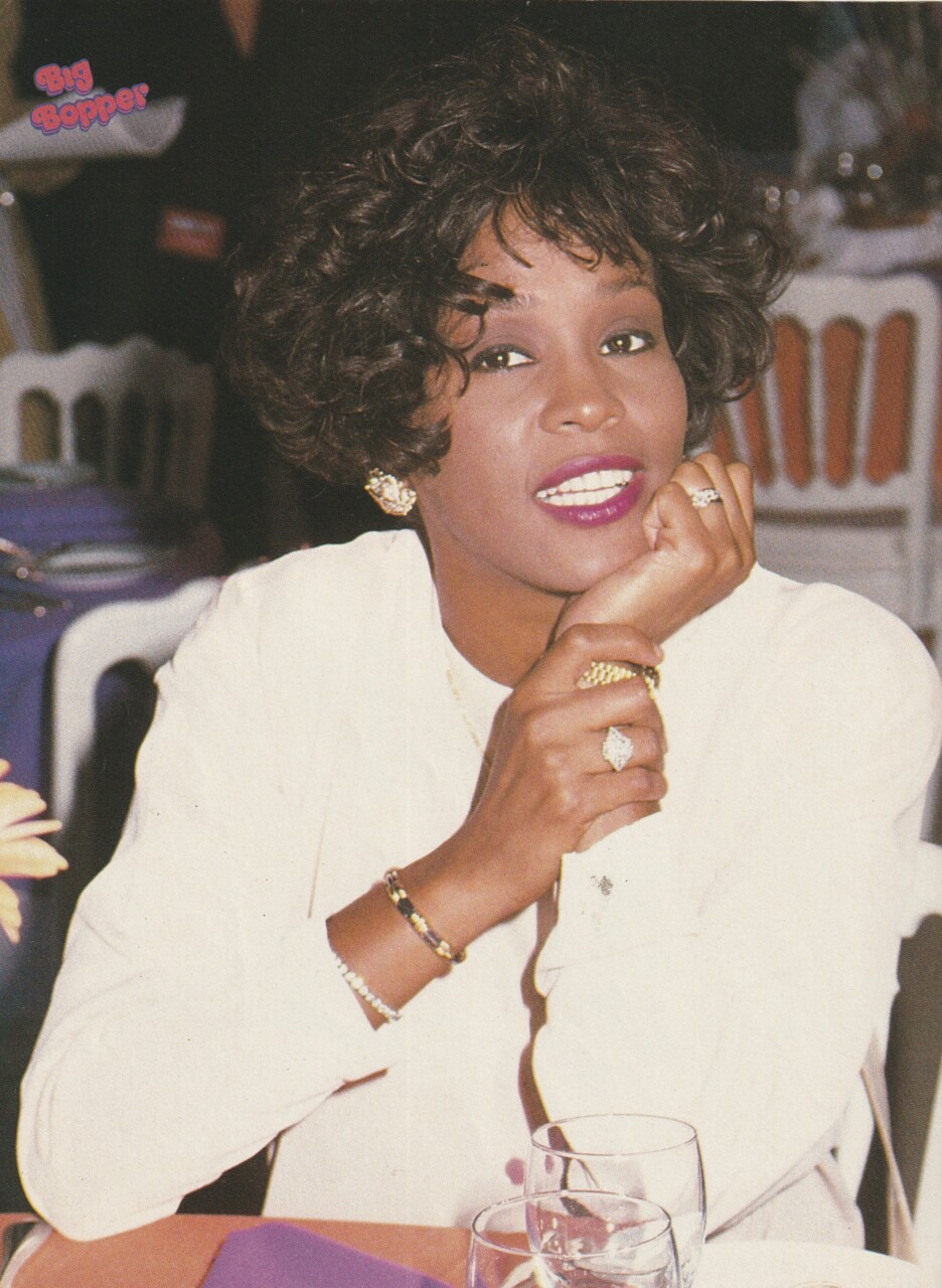Color Me Badd Whitney Houston teen magazine pinup white shirt Bop icon pix - Image 2
