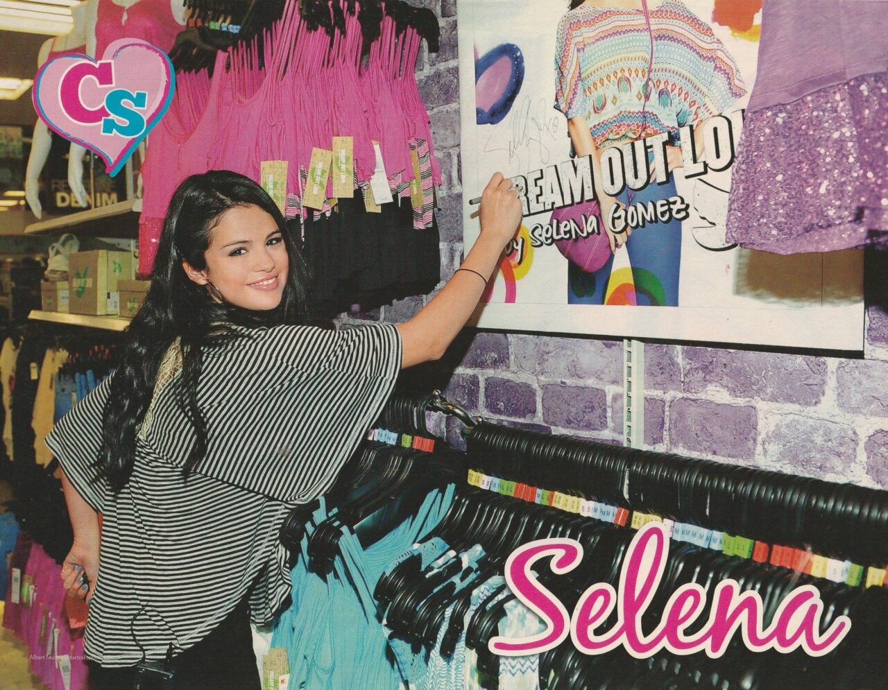 Selena Gomez teen magazine pinup clipping Child Star shopping Celebrity Pix