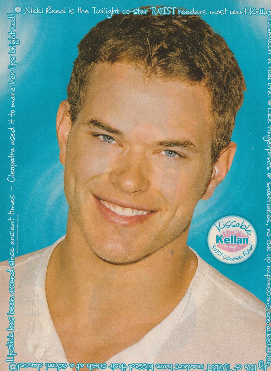 Miley Cyrus Kellan Lutz teen magazine pinup clipping Vintage Pix Twilight Pix - Image 2