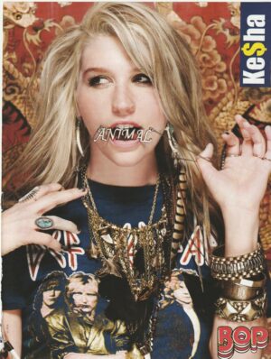 Kesha teen magazine pinup clipping Animal Bop Vintage Pix Singer Rare Pop Star