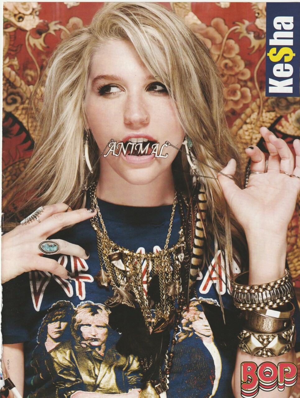Kesha teen magazine pinup clipping Animal Bop Vintage Pix Singer Rare Pop Star