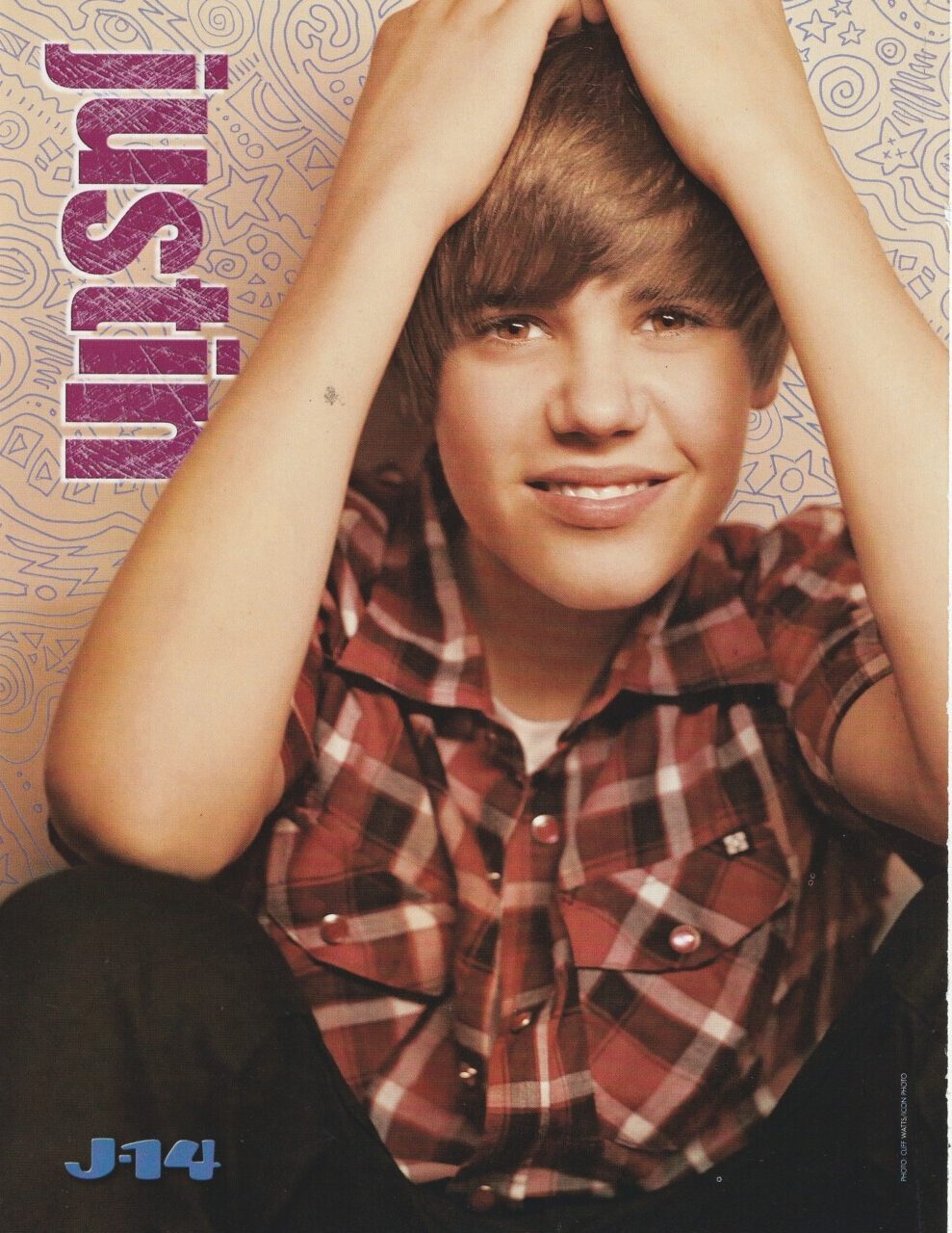 Taylor Swift Justin Bieber teen magazine pinup clipping J-14 Pix singer glowing - Image 2
