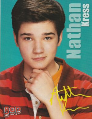 Nathan Kress Jennifer Stone teen magazine pinup clipping beach Bop child star