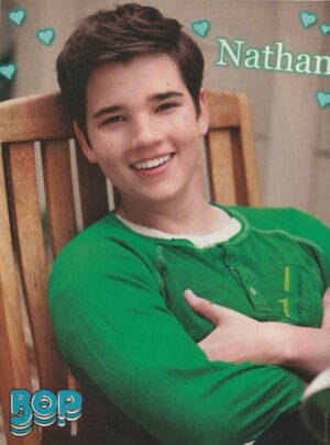 Nathan Kress Demi Lovato teen magazine pinup clipping iCarly child star Disney