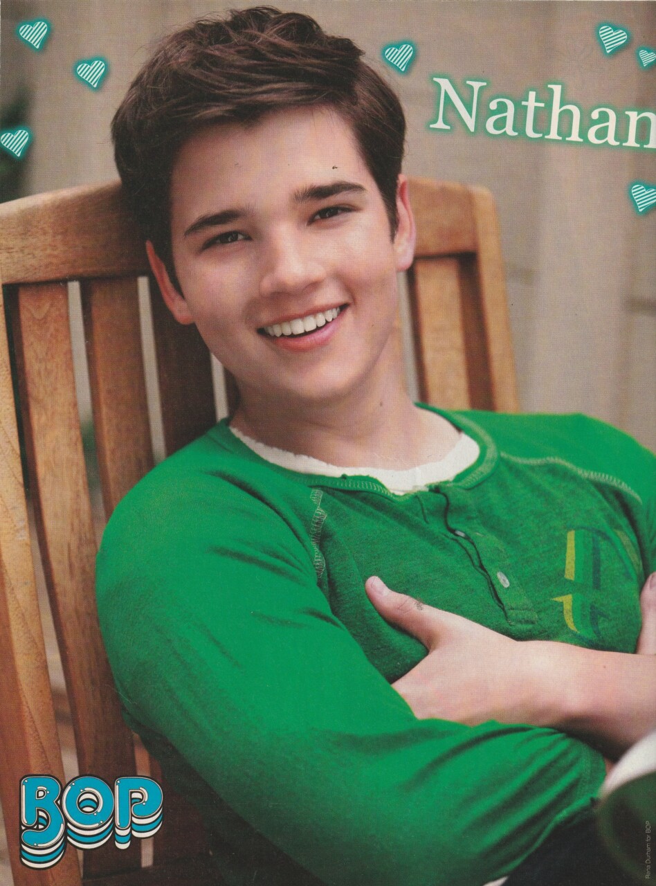 Nathan Kress Demi Lovato teen magazine pinup clipping iCarly child star Disney