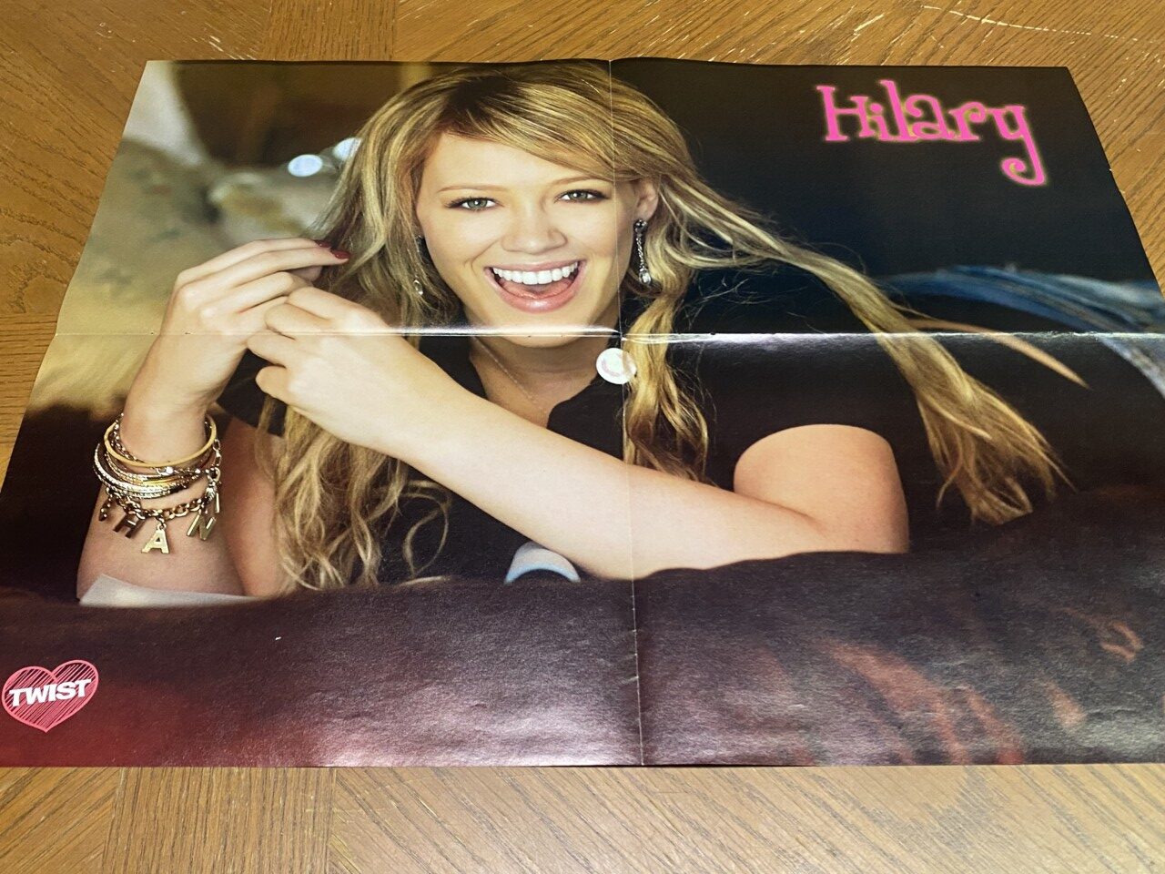 Hilary Duff Chris Brown teen magazine poster clipping shorts watch Twist Pix
