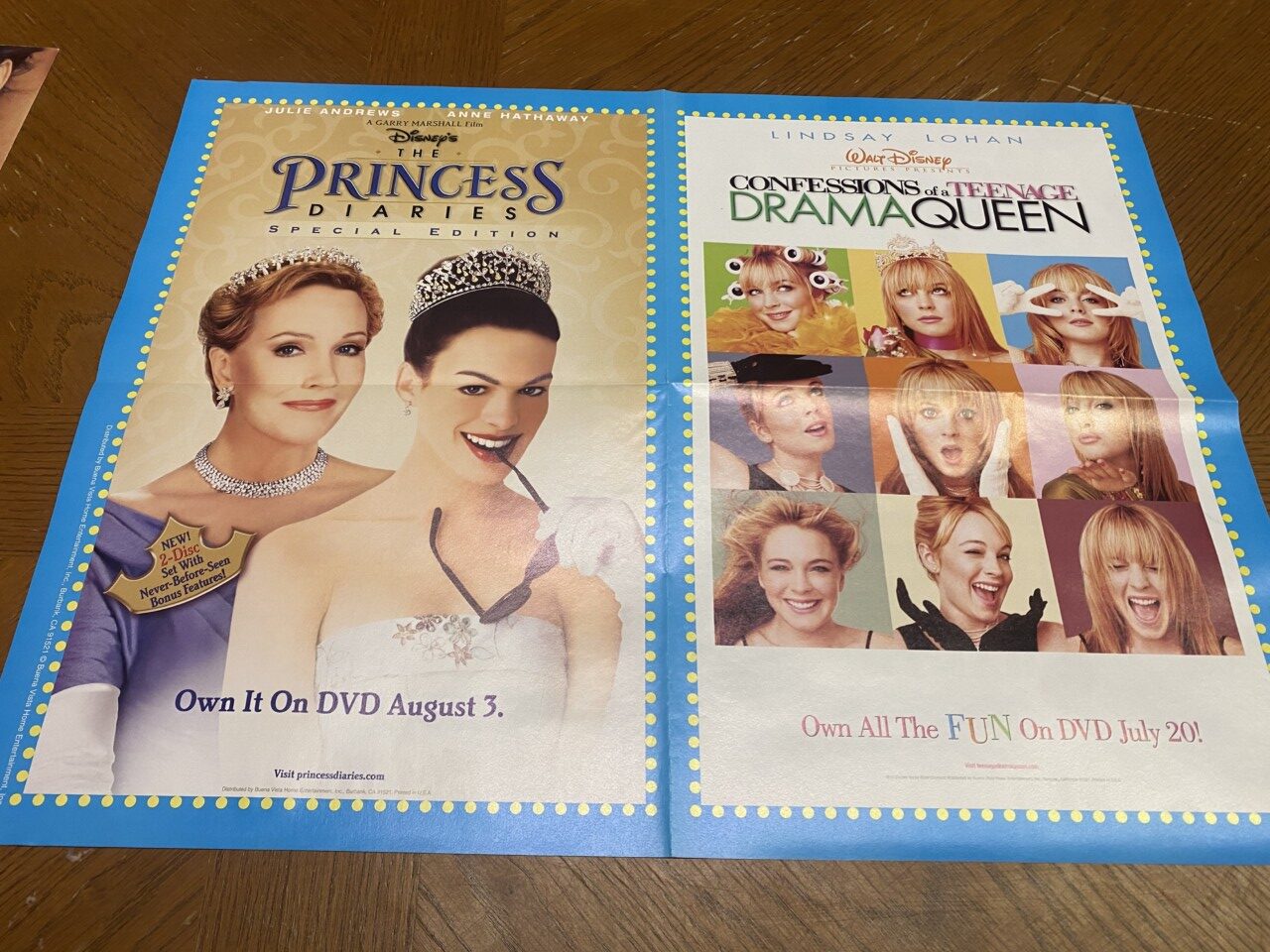 Hilary Duff Lindsay Lohan teen magazine poster clipping Walt Disney Pop Star Pix - Image 2