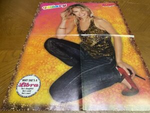 Hilary Duff Raven teen magazine poster clipping squatting jeans 4 page pix