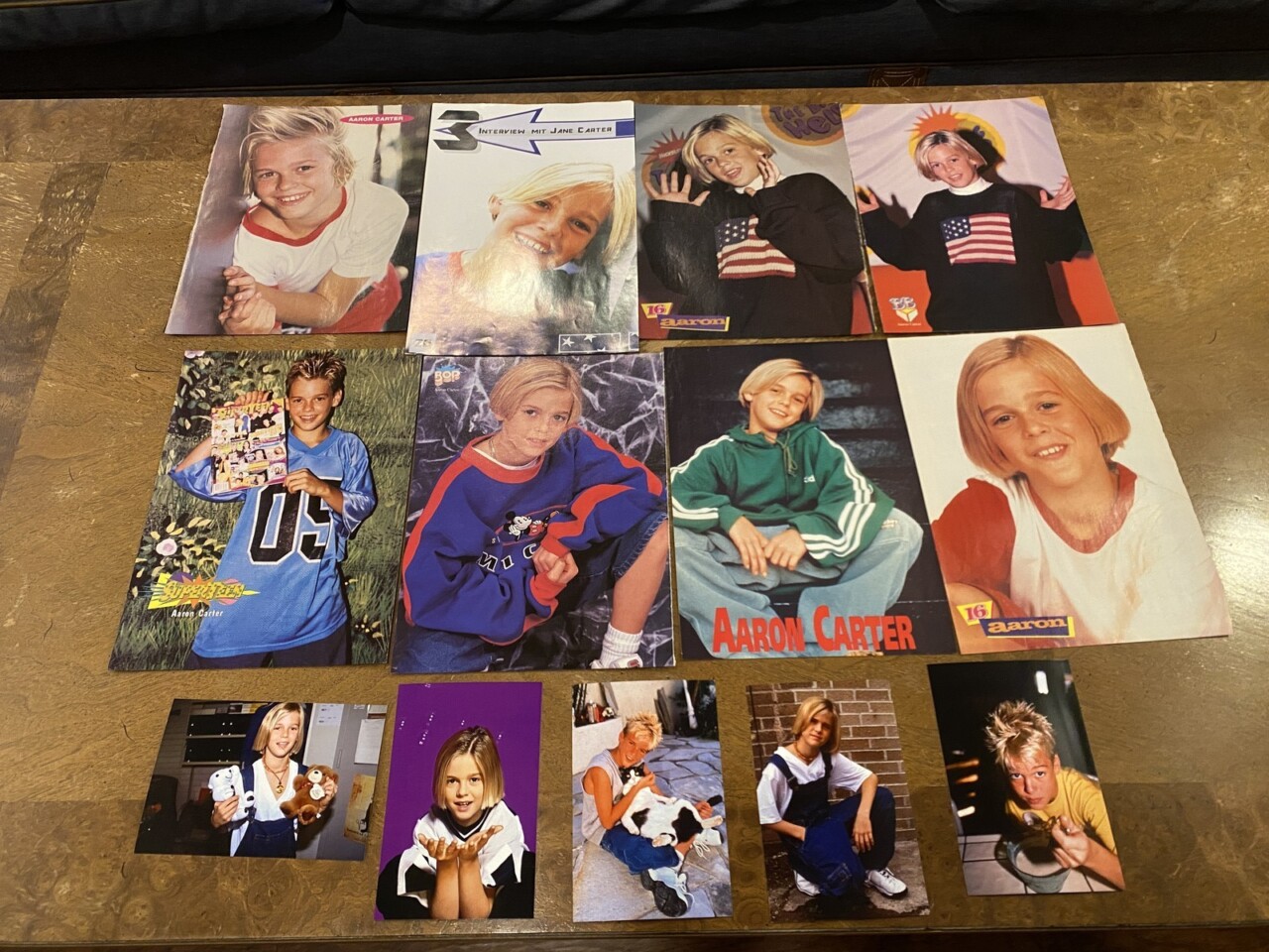 Aaron Carter teen magazine pinup poster photos lit Bop Teen Beat Tiger Beat Pix - Image 2