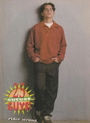 Rider Strong Will Friedle teen magazine pinup clipping orange shirt BMW Pix