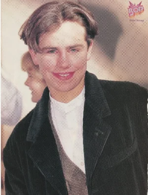 Rider Strong teen magazine pinup clipping Retro Bop teenager headshot pix