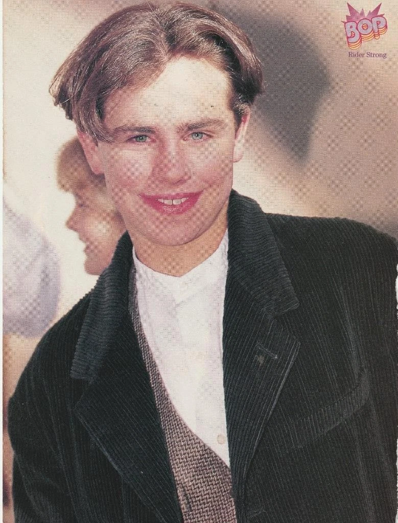 Rider Strong teen magazine pinup clipping Retro Bop teenager headshot pix