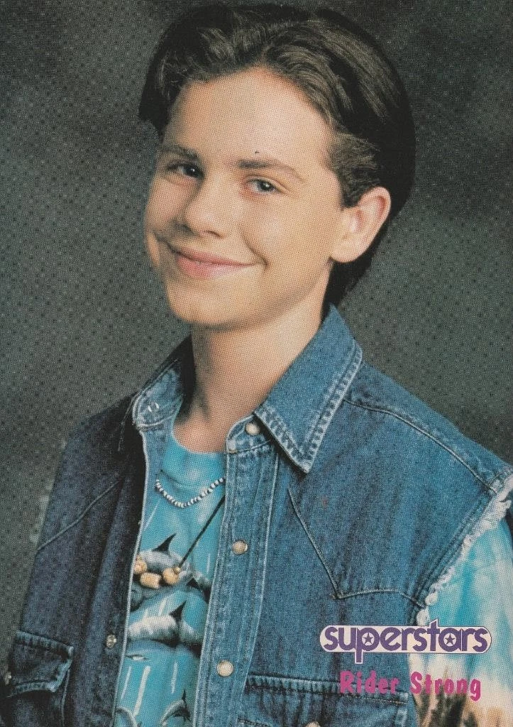 Rider Strong teen magazine pinup clipping All Stars jean jacket Super Stars Pix