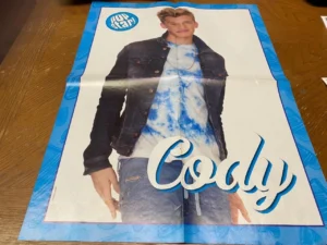Cody Simpson Justin Bieber teen magazine poster jean jacket Pop Star Pix older