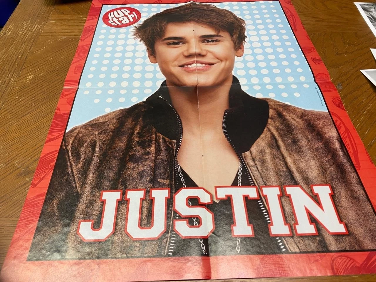 Cody Simpson Justin Bieber teen magazine poster jean jacket Pop Star Pix older - Image 2