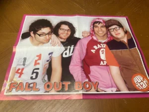 Fall Out Boy Ashley Tisdale teen magazine poster clipping rock group Pop Star