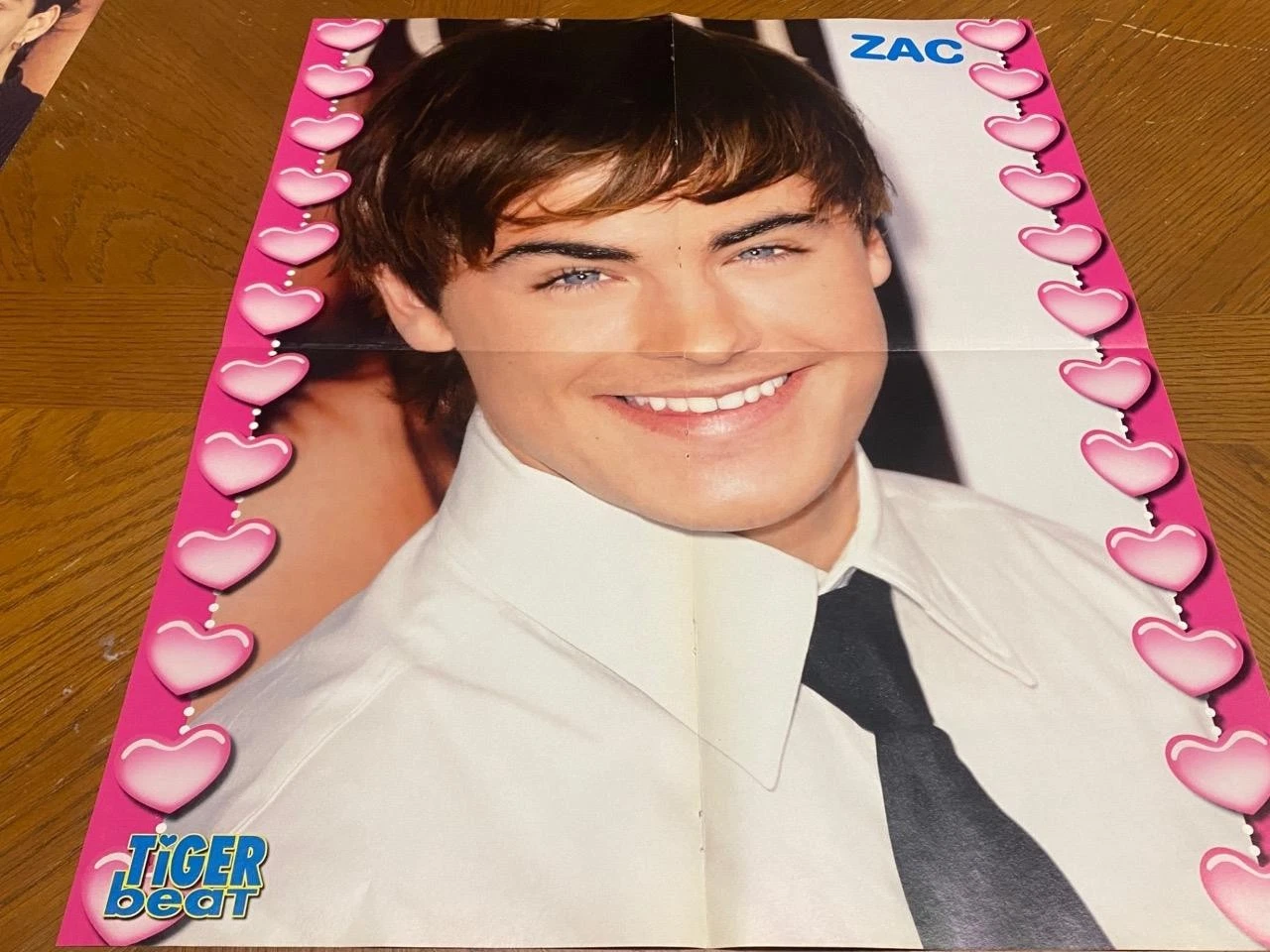 Miley Cyrus Zac Efron teen magazine poster clipping sound box Tiger Beat Pix - Image 2