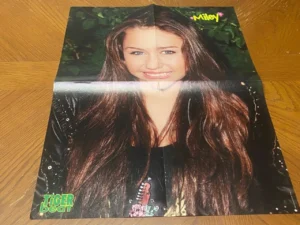 Miley Cyrus Orlando Bloom teen magazine poster clipping young girl Tiger Beat