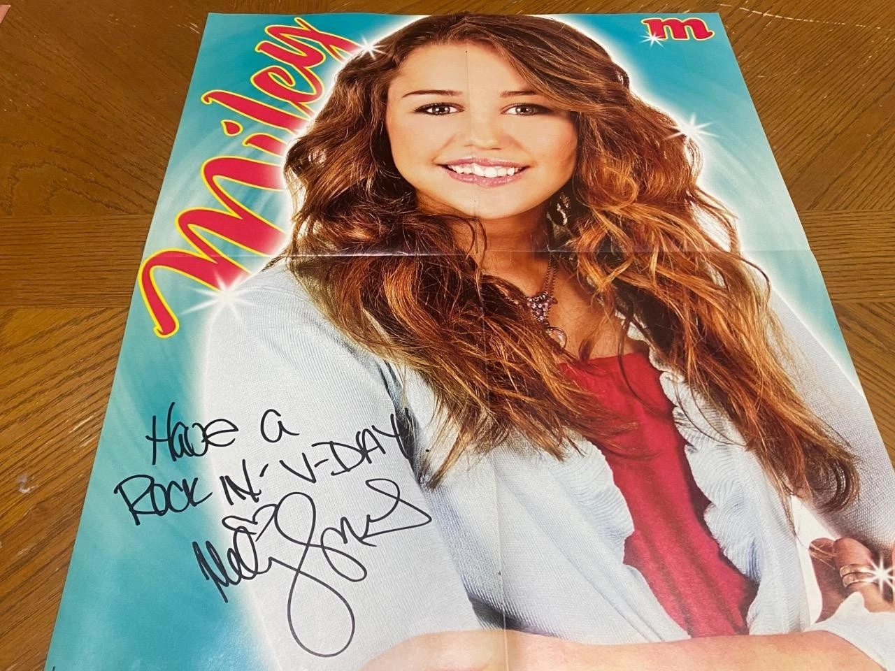 Miley Cyrus Vanessa Hudgens teen magazine poster clipping barefoot sand beach - Image 2