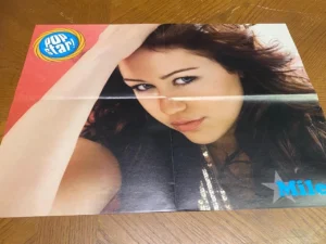 Miley Cyrus Vanessa Hudgens teen magazine poster clipping headshot Pop Star Pix