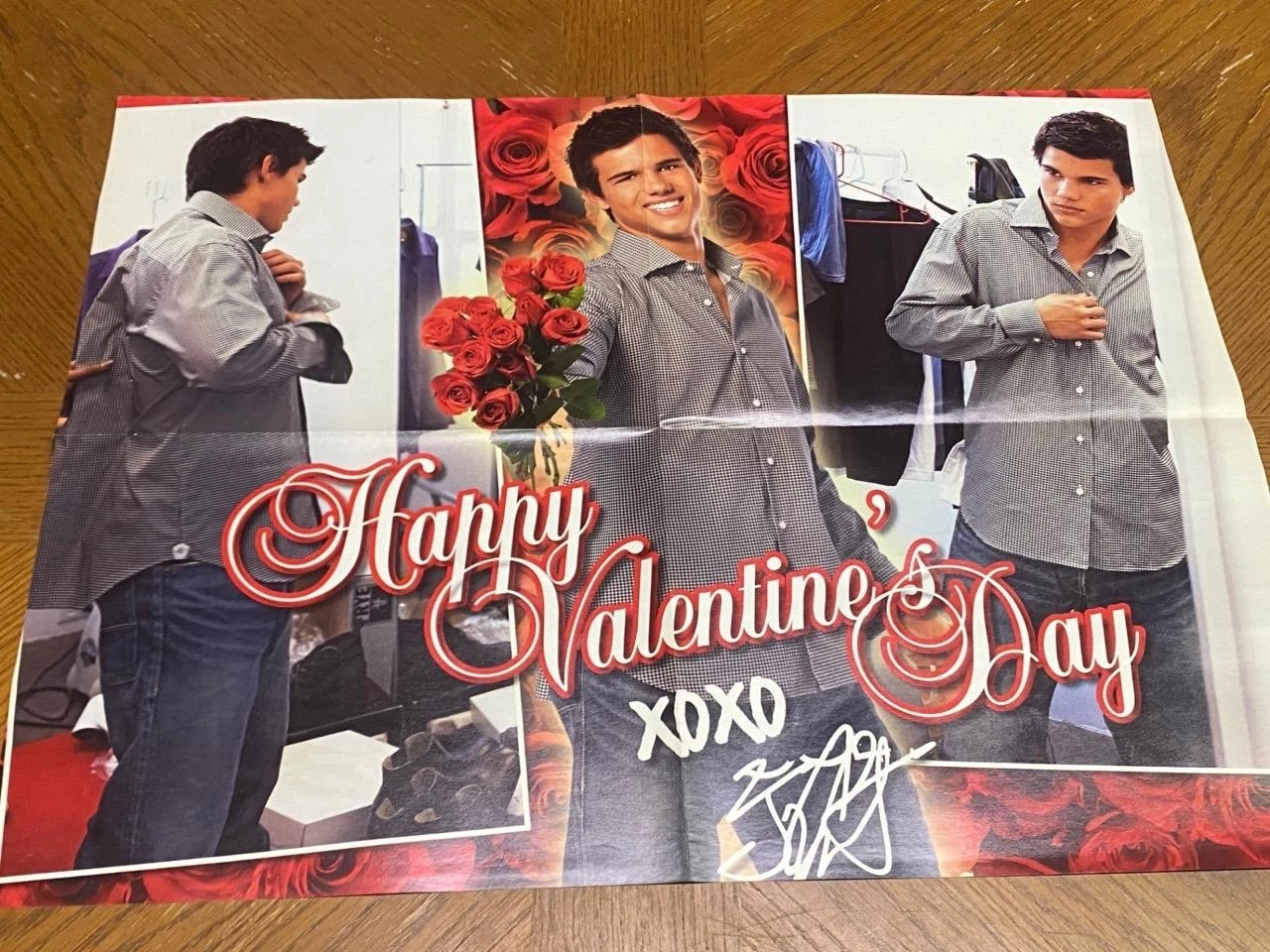 Taylor Lautner valentines day M poster clothes taking it off