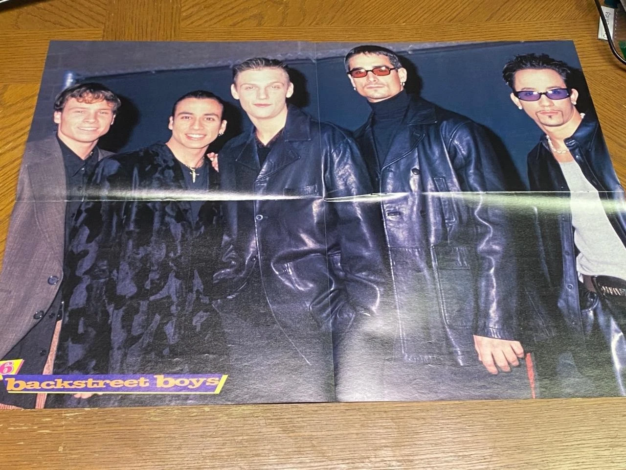 Leonardo Dicaprio Backstreet Boys teen magazine poster clipping leather jackets - Image 2