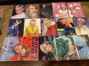 Aaron Carter teen magazine pinup poster photos lit Bop Teen Beat Tiger Beat Pix