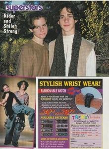 Rider Strong Shiloh Strong Scott Wolf teen magazine pinup Retro BMW Superstars
