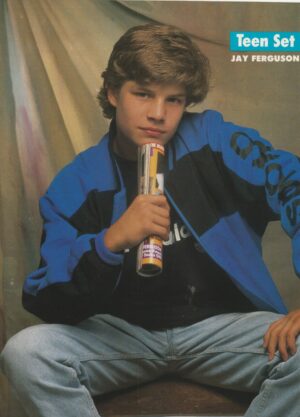 Jay Ferguson teen magazine pinup clipping blue shirt legs Teen Set modeling Pix