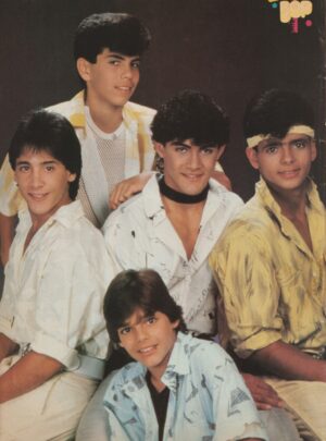 Menudo teen magazine pinup clipping white pants Bop teen sensations Pix