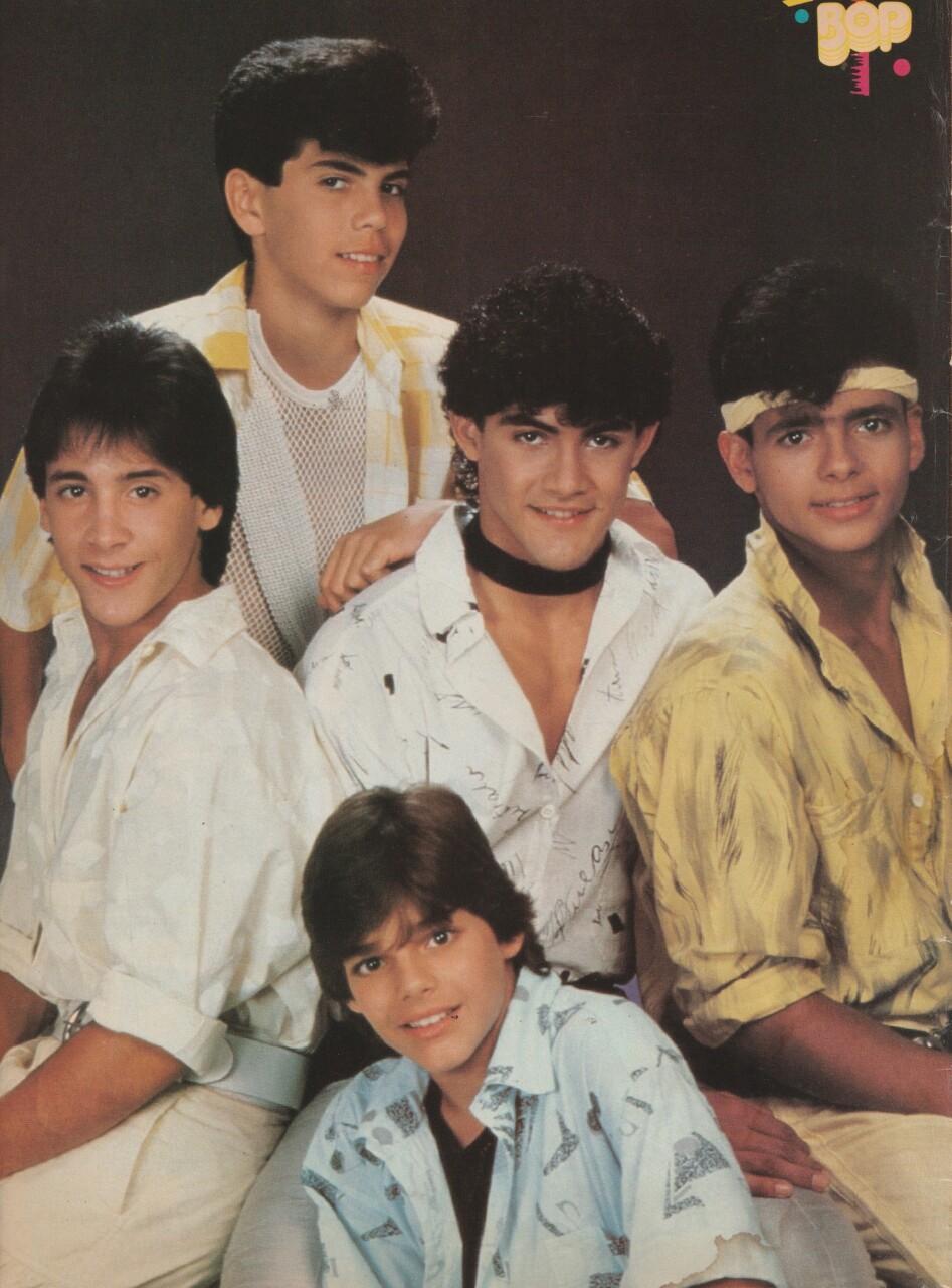 Menudo teen magazine pinup clipping white pants Bop teen sensations Pix